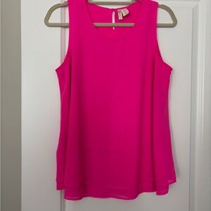 Japna Women's Pink Sleeveless Top Size M - Pink - gently worn
